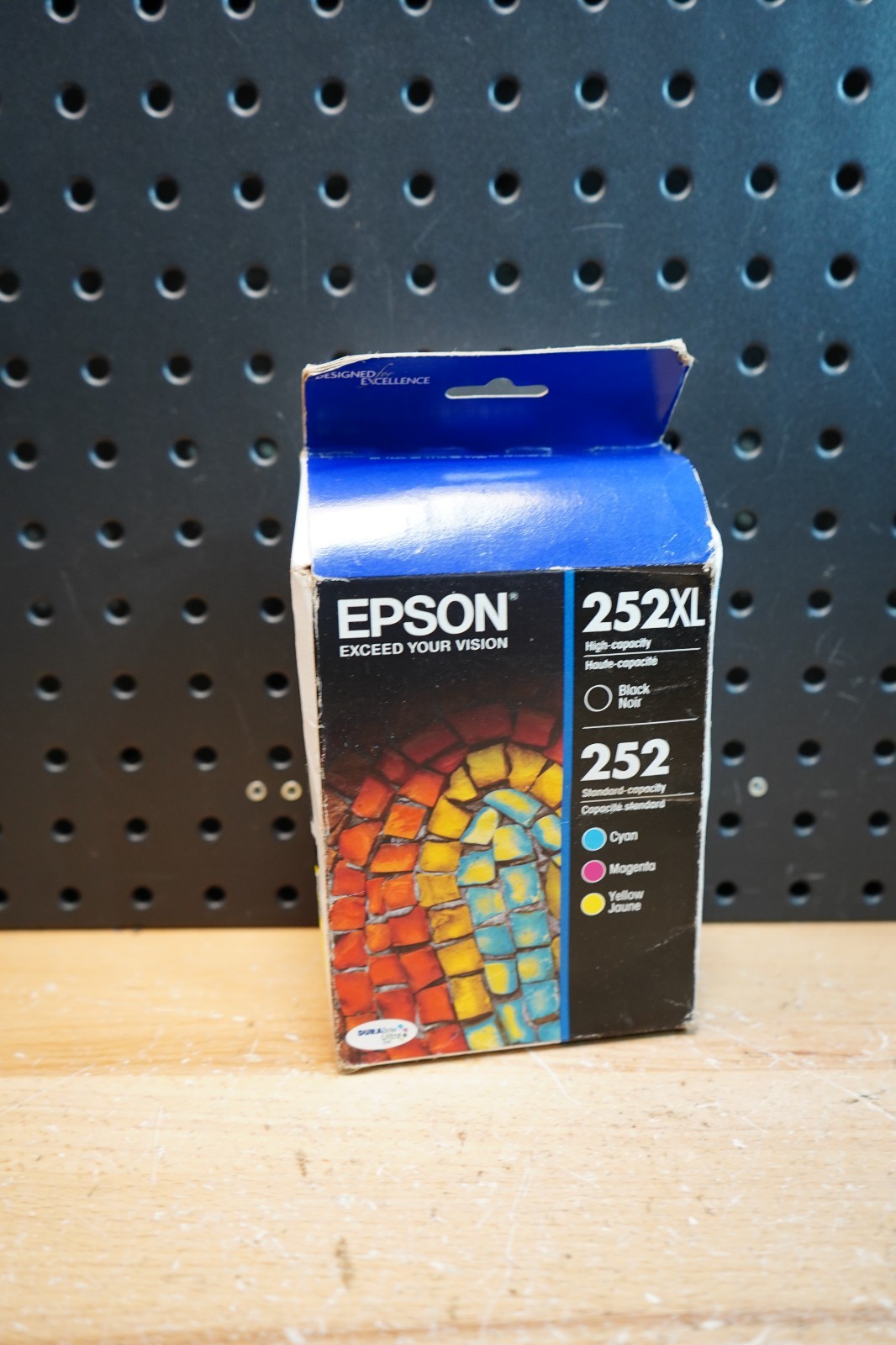 (N) Epson 252XL Black 252 Color Ink Cartridge Combo 4 Pack