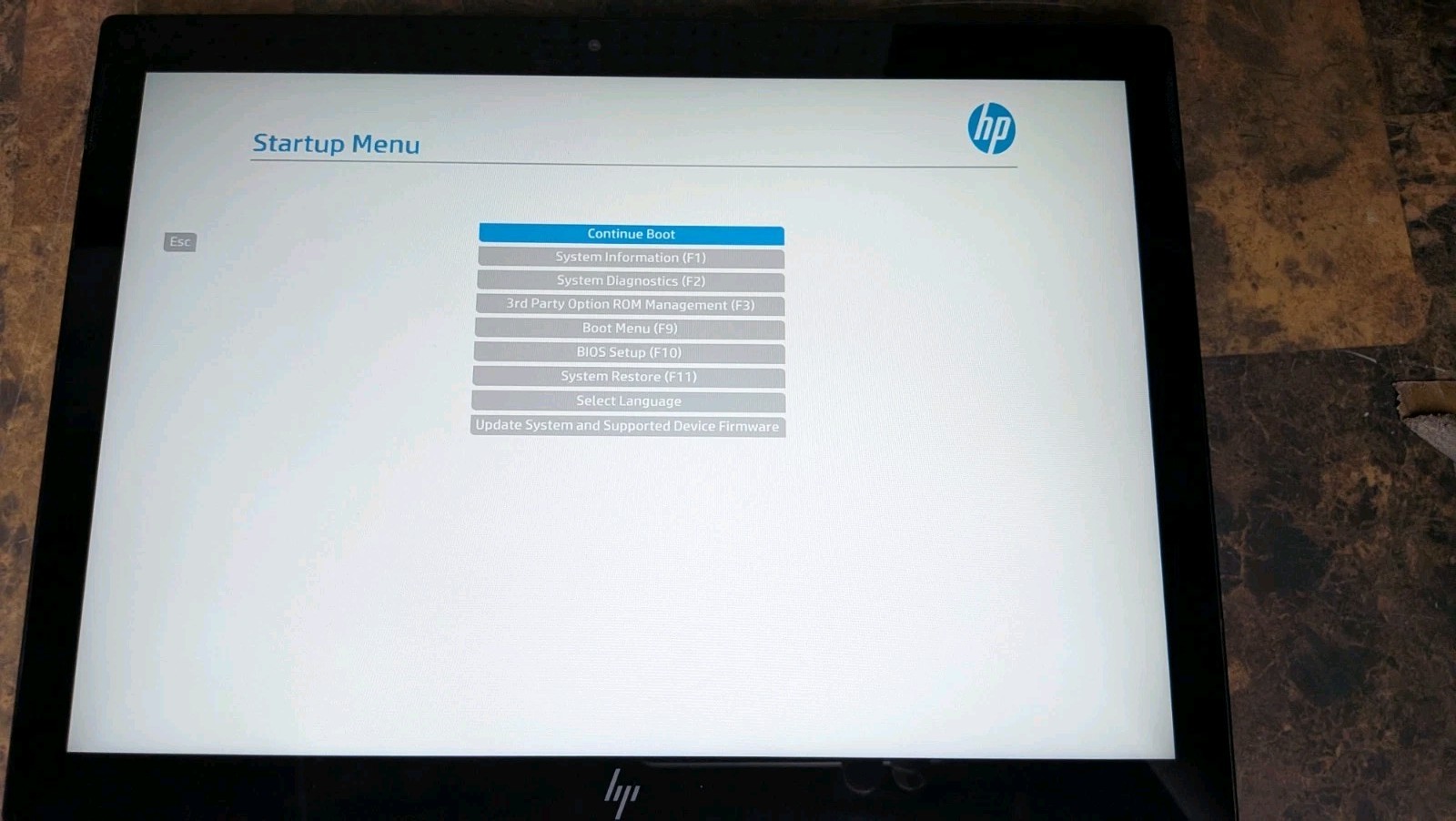 HP Engage Go 12.3" Mobile System *FOR PARTS*  Intel Core M3 8TH GEN - No SSD/OS