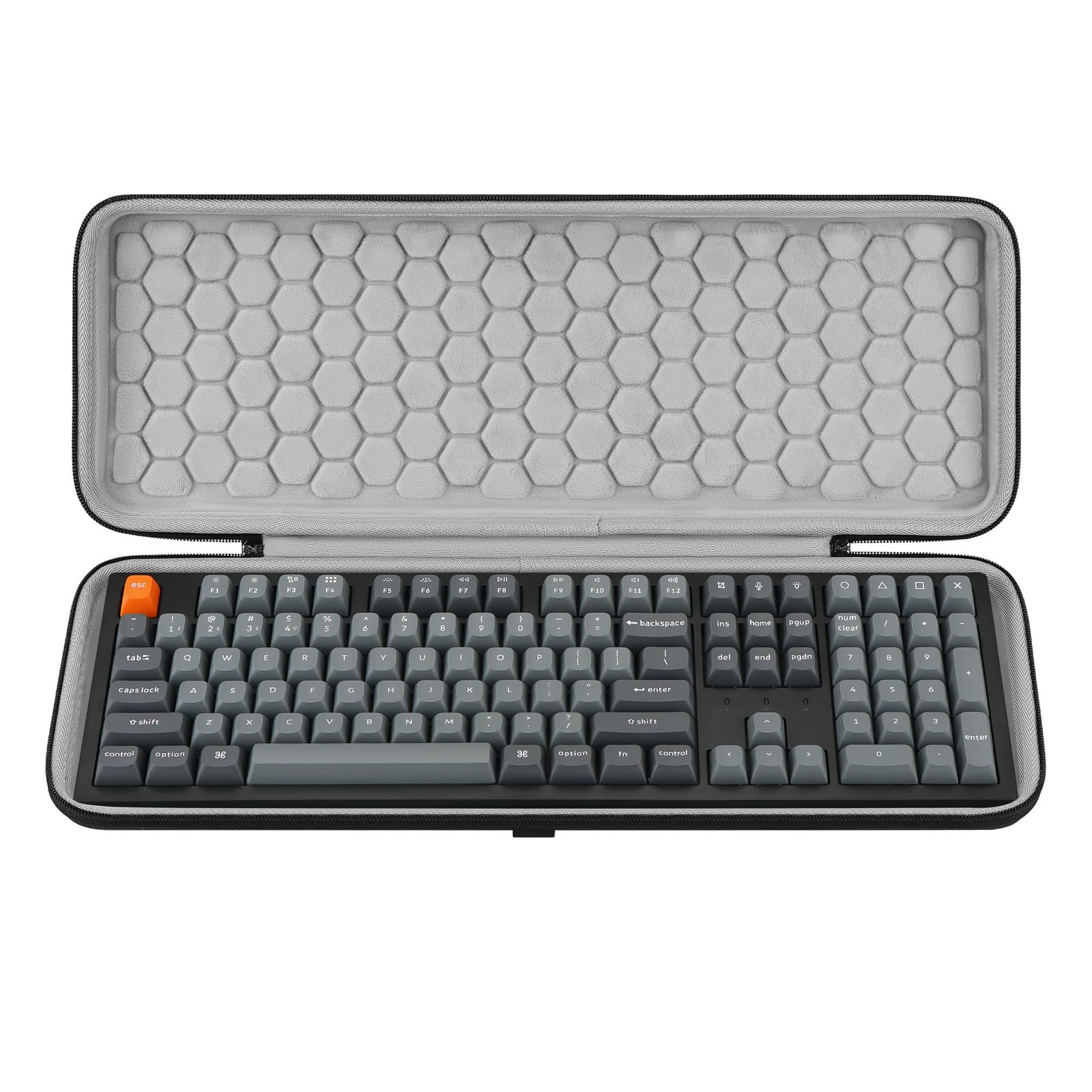 Geekria Full Size Keyboard Hard Shell Case, Compatible with Keychron K10 HE /...