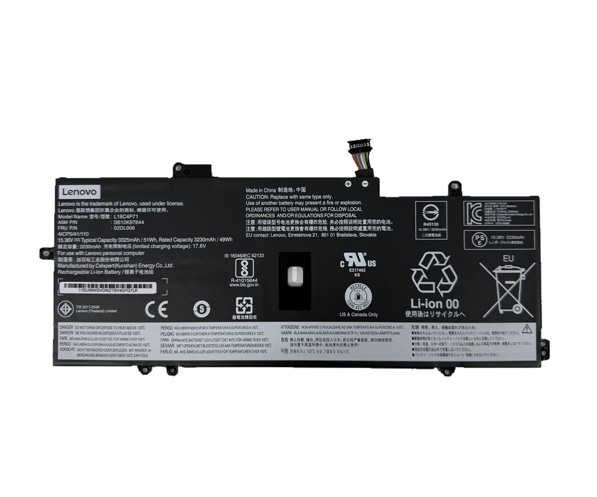 NEW OEM L18C4P71 L18L4P71 Battery For Lenovo ThinkPad X1 Carbon 7th Gen/8th Gen