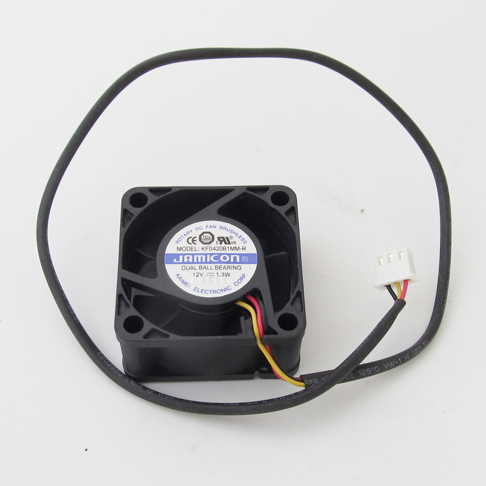 10x JAMICON DC Cooling Fan KF0420B1MM-R 40x40x20mm 4020 12V 1.3W 3pin Connector