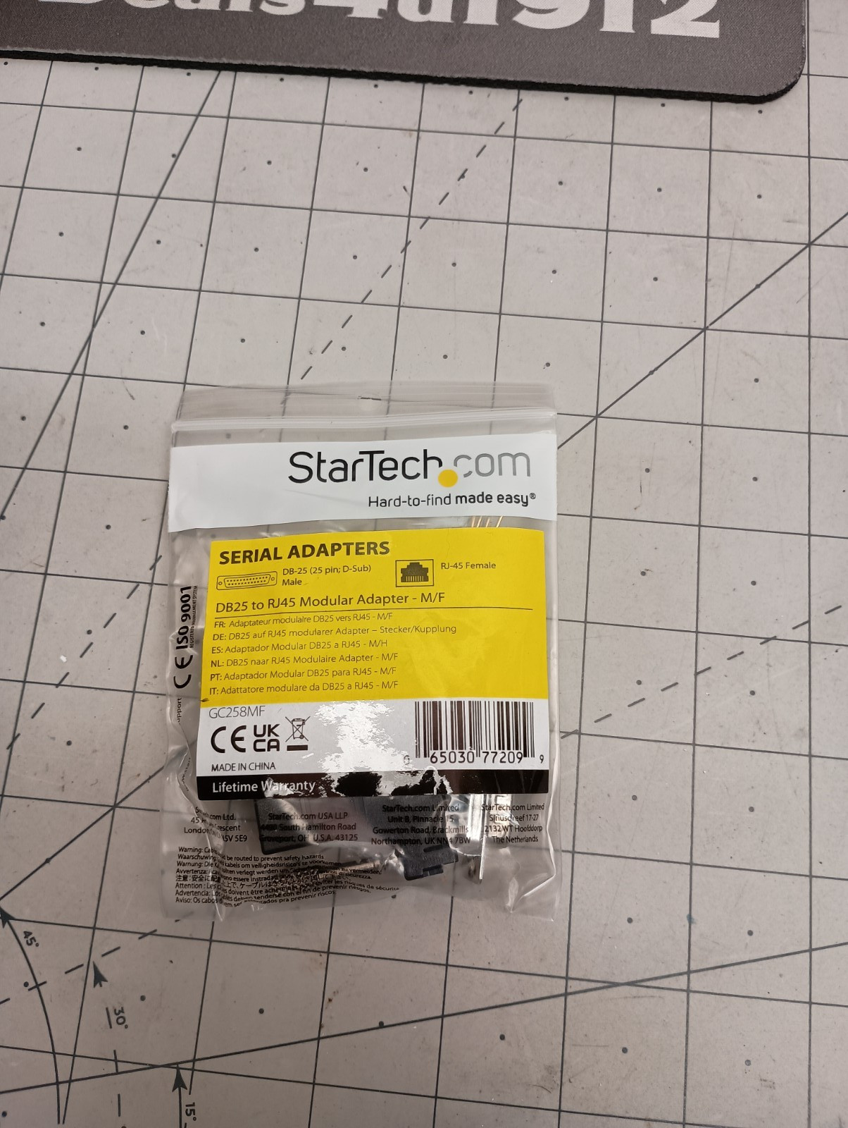 DB25 Male to RJ-45 Female Modular Adapter Serial Connection over Long Distance