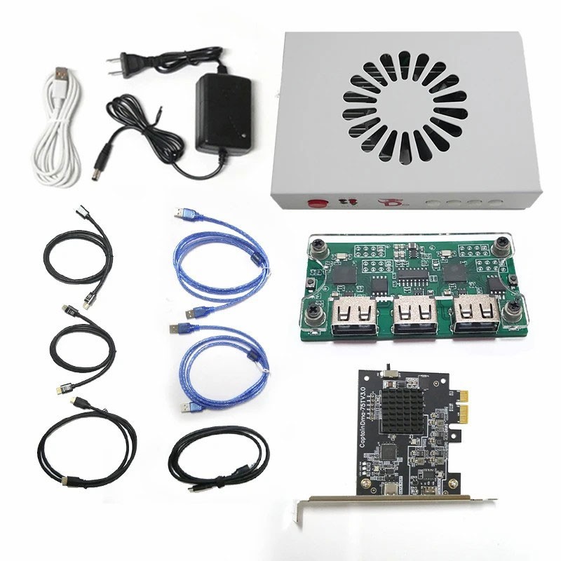 Cap75T High Speed DMA Hardware Board + ESP32-S3x2 Development Board MAKCU Box