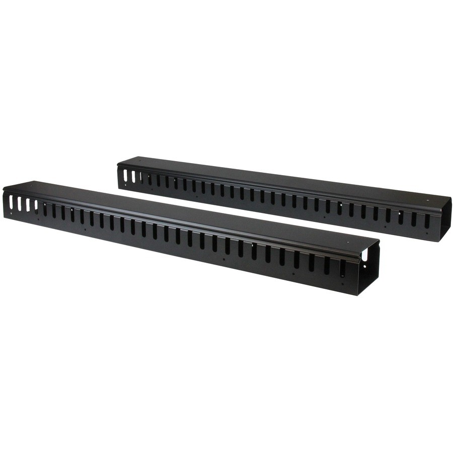 StarTech Vertical Cable Organizer with Finger Ducts - Vertical Cable Management