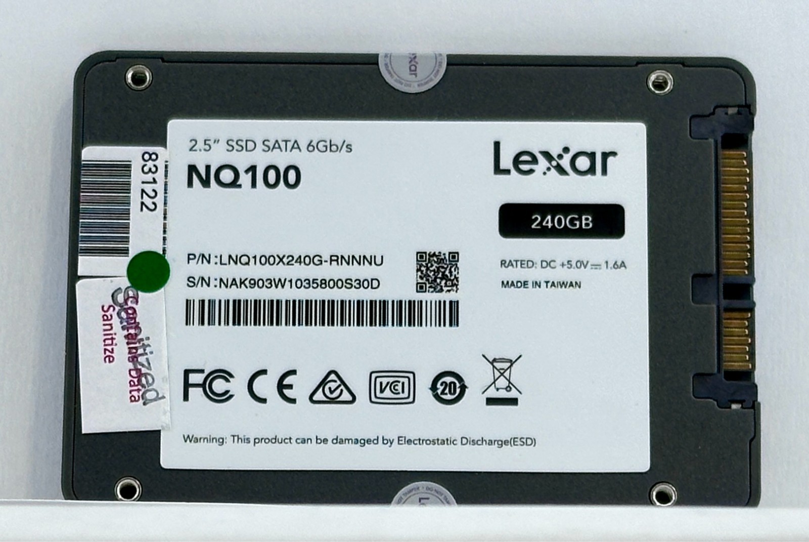 Lexar NS100 240GB SSD LNQ100X240G-RNNNU SATA III 2.5" 550MB/s