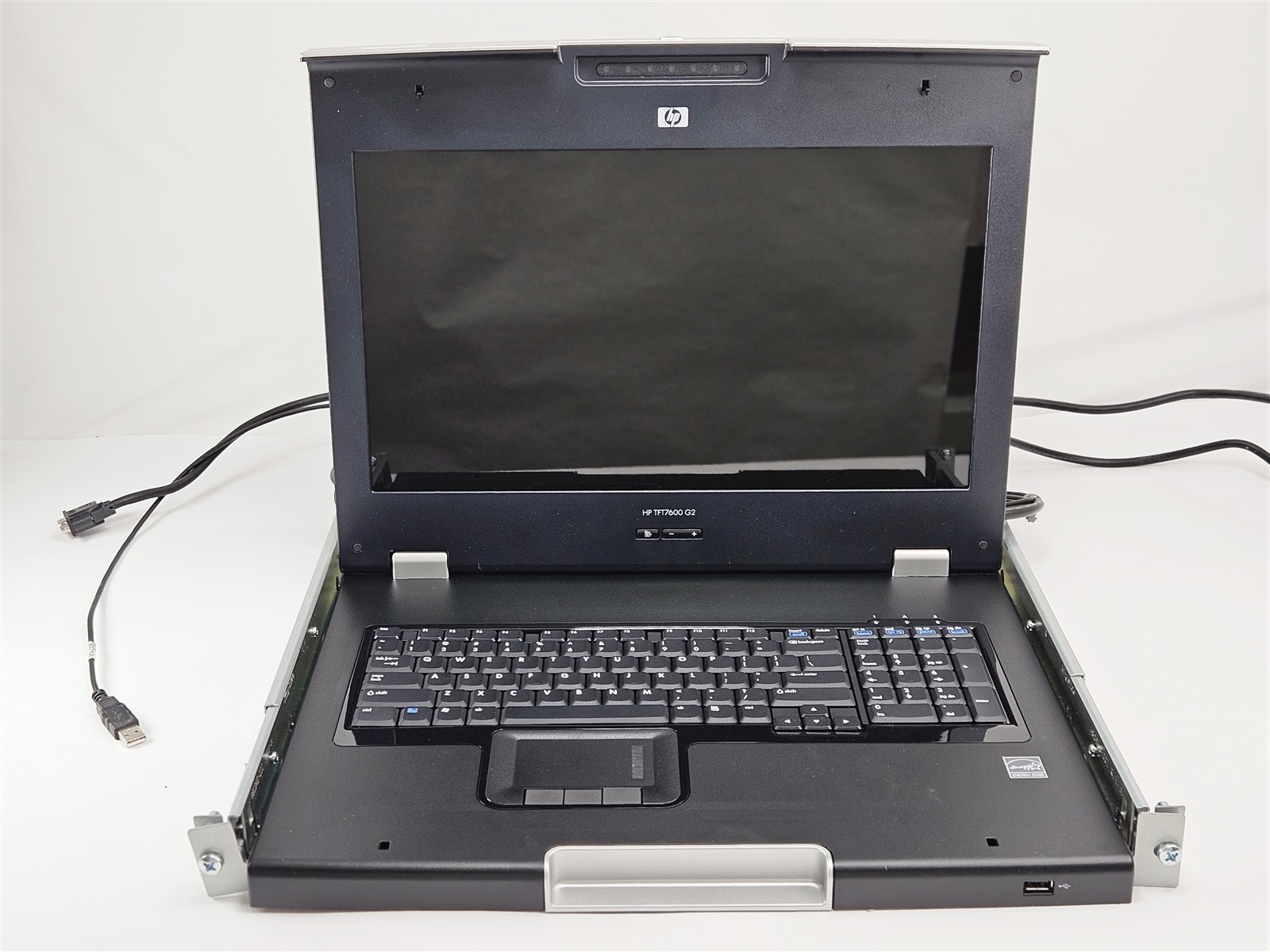 HP TFT7600 G2 17.3" Rackmount KVM Console Monitor HSTNR-D002