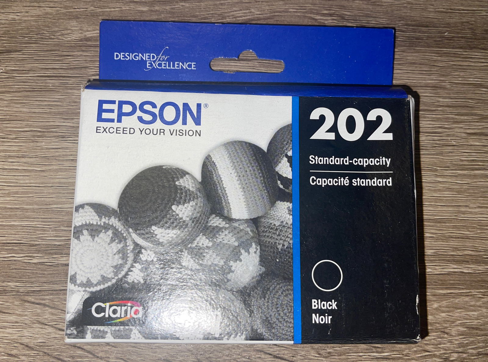 Genuine Epson 202 Black Ink Cartridge Dated 10/2022 NEW T202120
