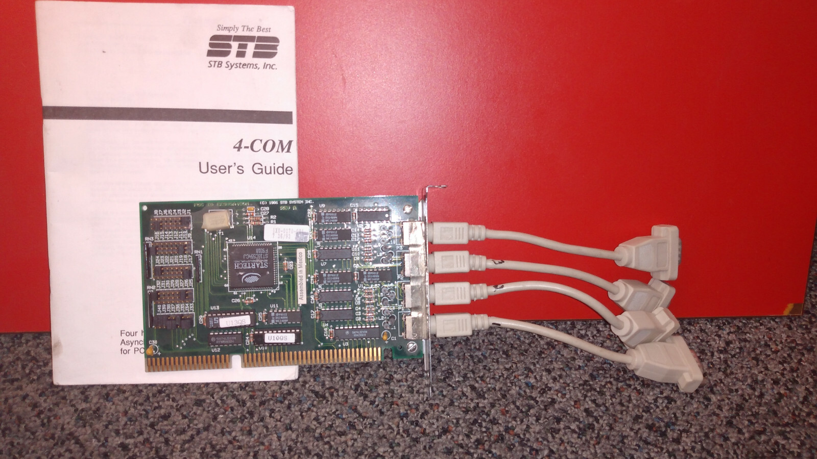 STB 4-COM RS-232 SERIAL ISA COM PORTS 4