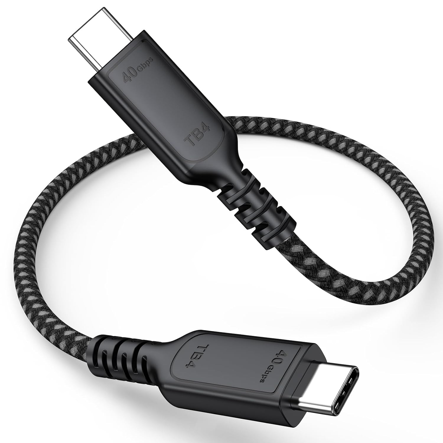 Thunderbolt 4 Cable 1Ft Short, USB 4 40Gbps High Speed Data Transfer