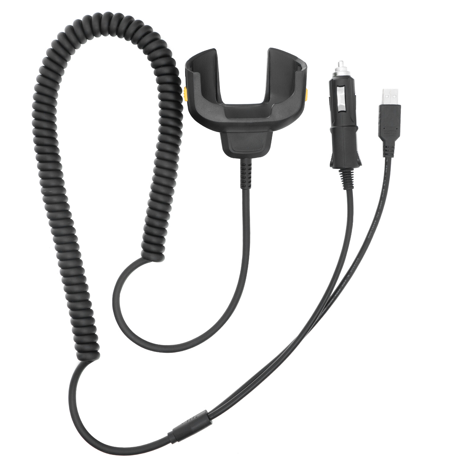 For Zebra Car Vehicle Charger Cable TC70 TC75 TC77 with USB CHG-TC7X-CLA1-01