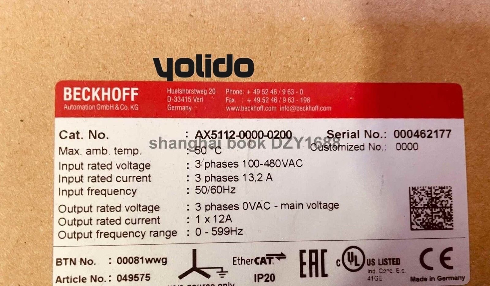 1PC NEW AX5112-0000-0200 For Discounts, Please Contact