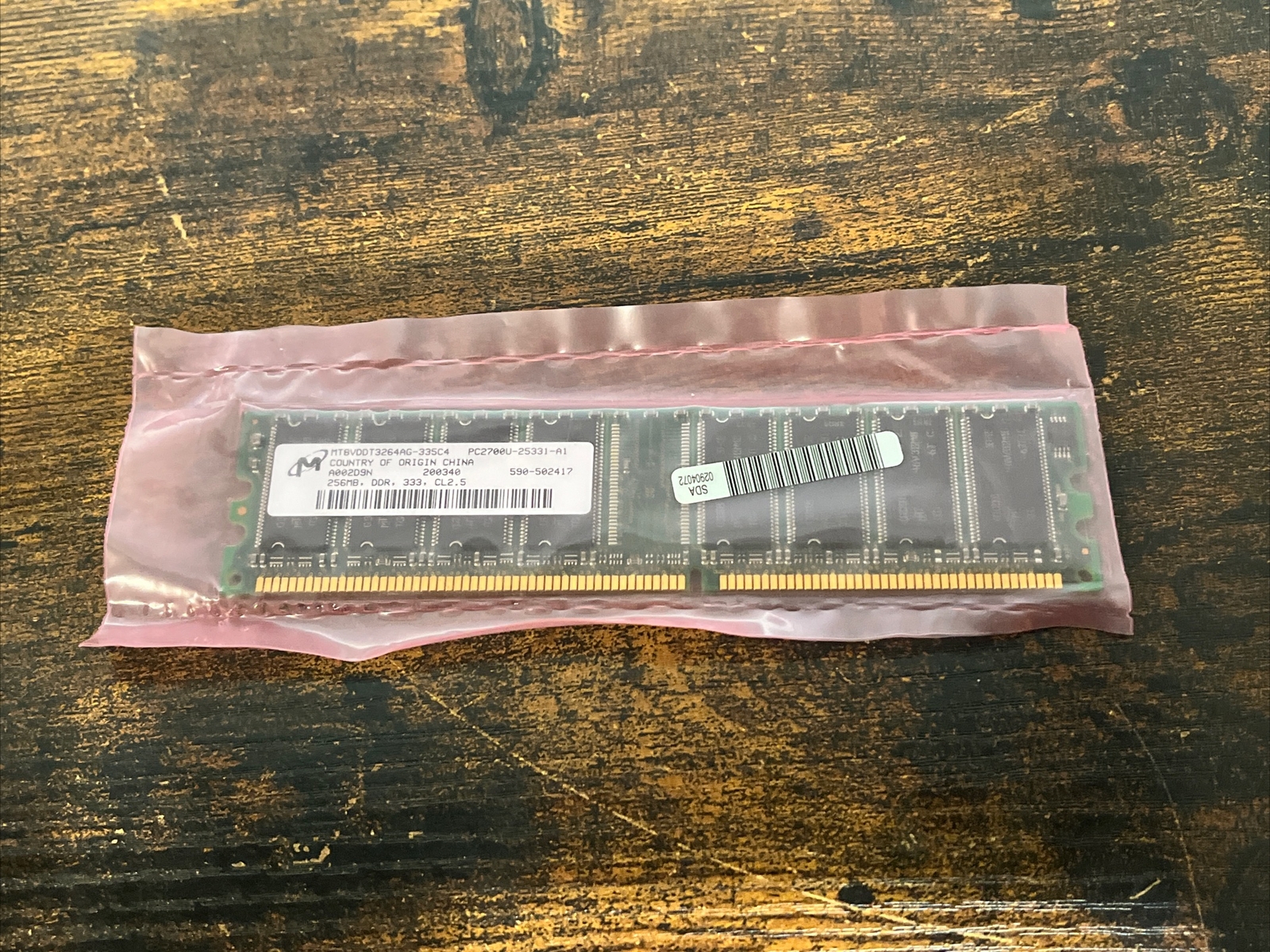 MICRON DESKTOP MEMORY RAM 256MB DDR 333 TESTED