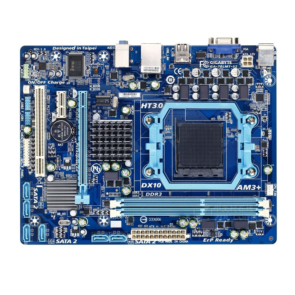 For Gigabyte GA-78LMT-S2 Motherboard M-ATX Socket AM3+/AM3 AMD 760G DDR3 16G