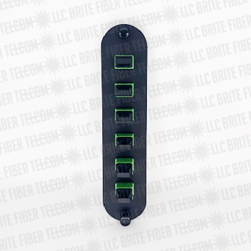 CCH-CP72-E3 Compatible  Adapter Panel 6 MPO 72 fiber GREEN SM APC KEY UP/DOWN