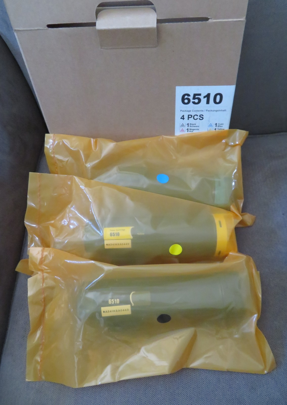 3 Ejet Compatible Toner Cartridges Replacement Xerox Phaser 6510 WorkCenter BKCY
