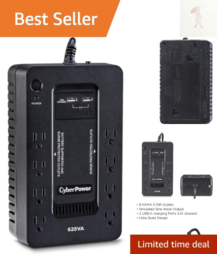 ST625U Standby UPS Battery Backup and Surge Protector