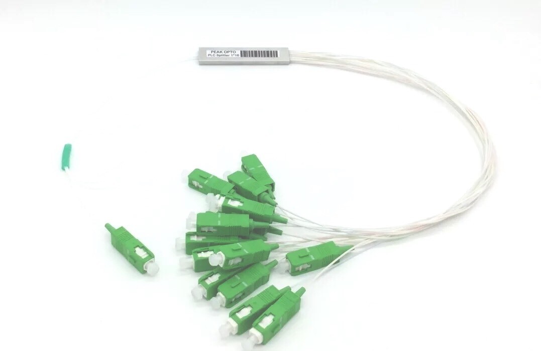 1x16  PLC mini pipe-type optical splitter SC-APC