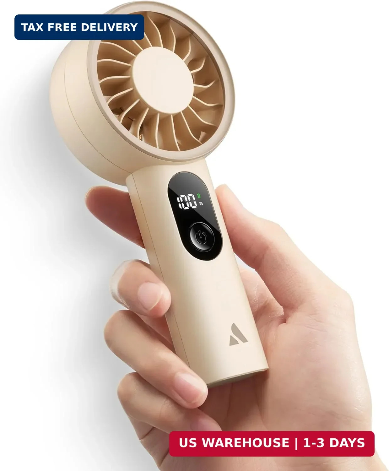Aecooly Mighty Portable Fan, Powerful Handheld Fan, USB Rechargeable [10H Max Co