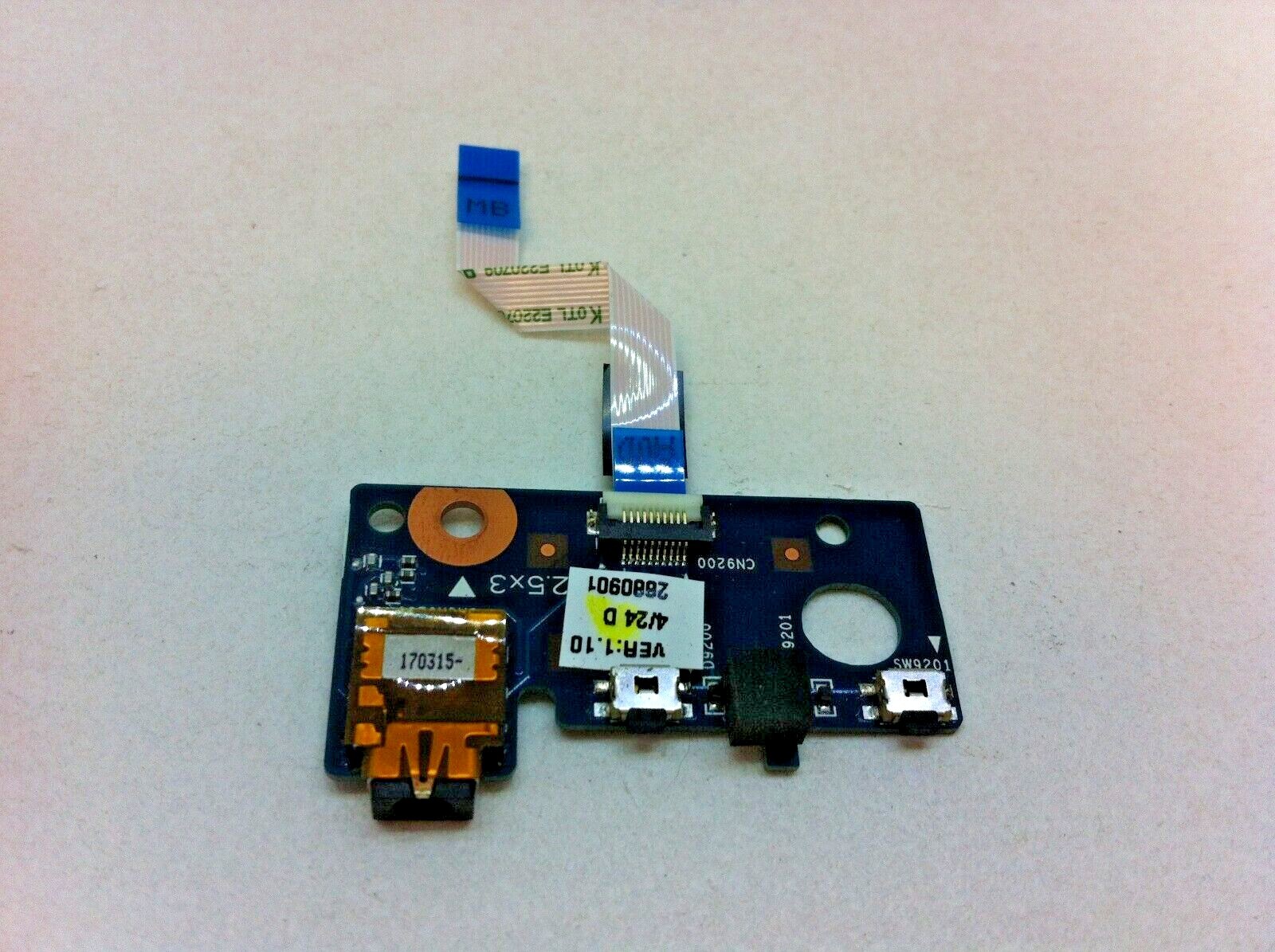 OEM HP Probook X360 11 G1 EE Audio Media Buttons Board with Cable 917048-001 51