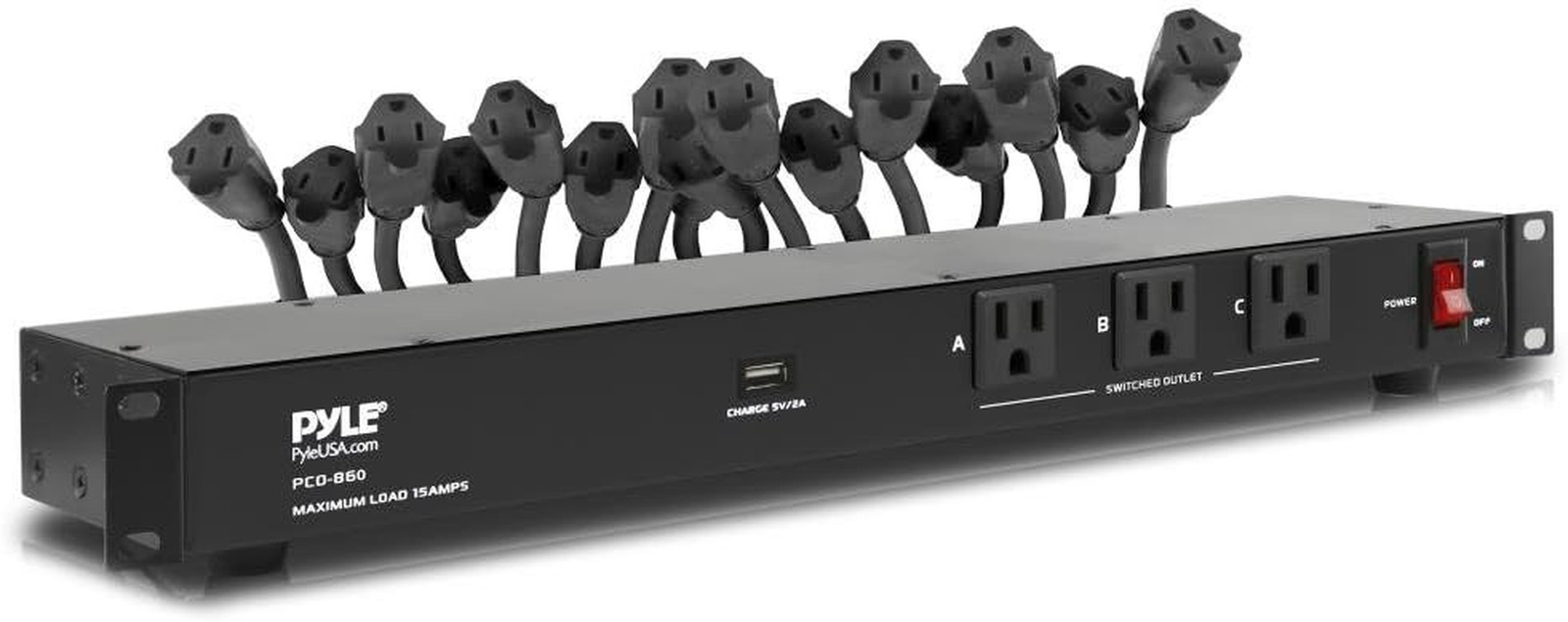 19 Outlet 1U 19" Rackmount PDU Power Distribution Supply Center