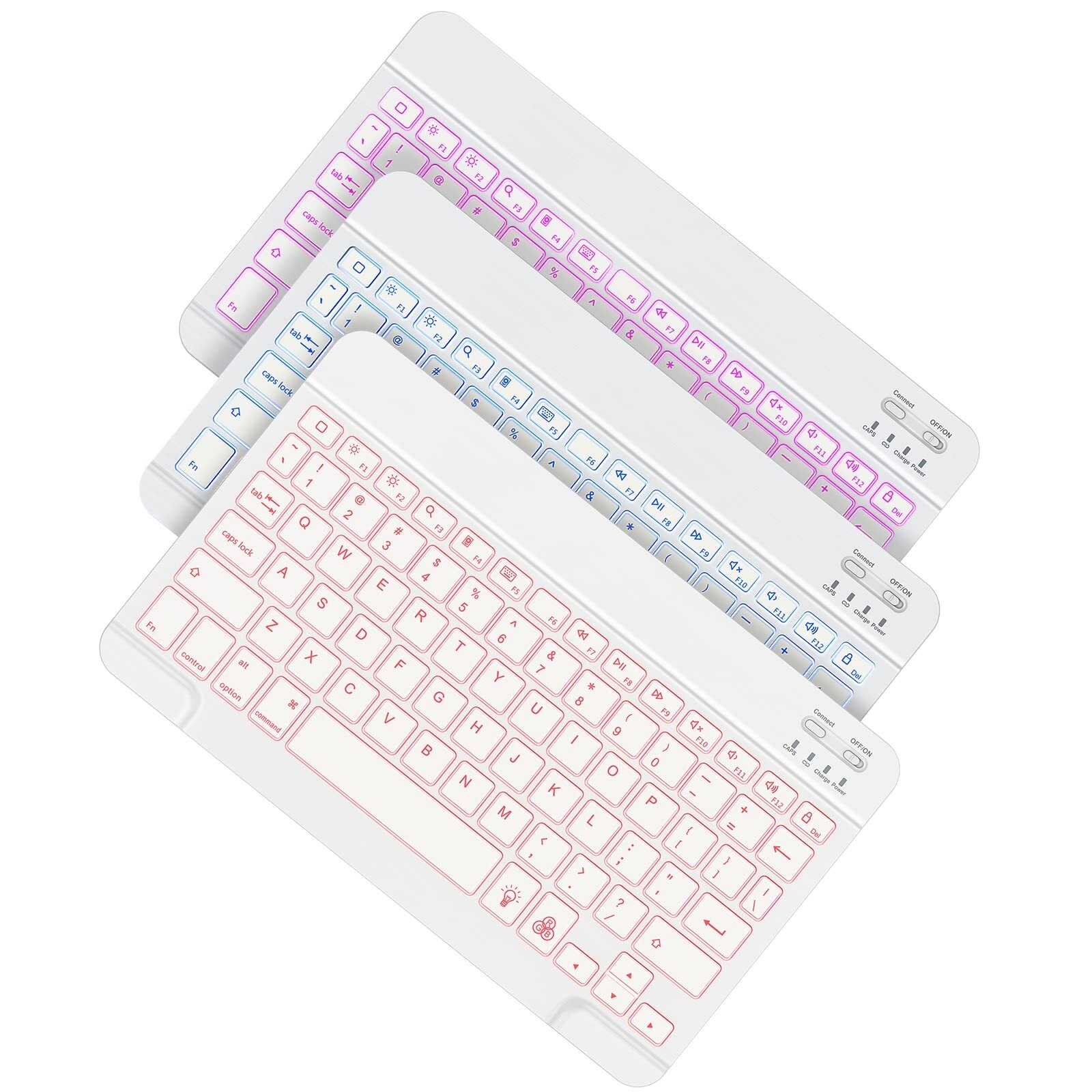 OMOTON Bluetooth Keyboard, Wireless Rechargeable Keyboard for iPad, iPad Pro, iP