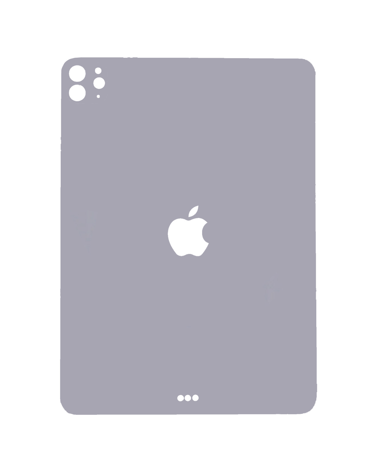 Replacement Bottom Skin Compatible For iPad Pro 11" 4th Gen (2022) (Space Gray)