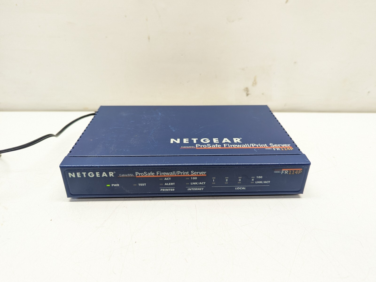Netgear FR114P Cable/DSL Prosafe Firewall / Print Server w/ Power Supply
