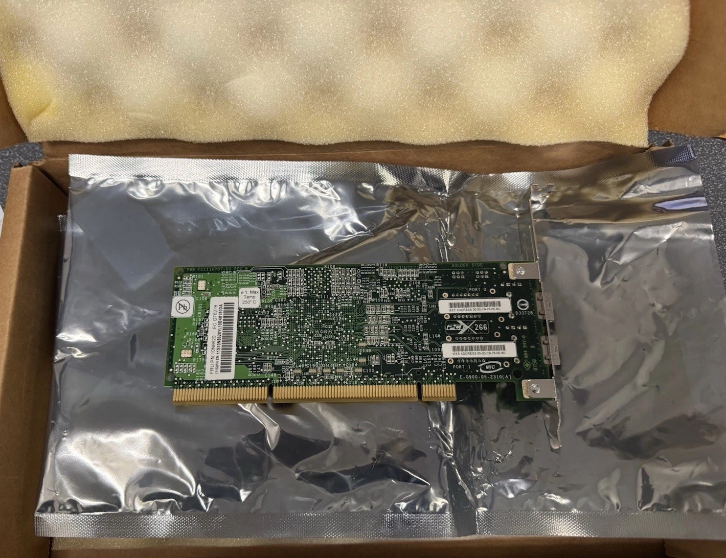EMULUX LP11002 HBA CARD 10N8620 PCI-266