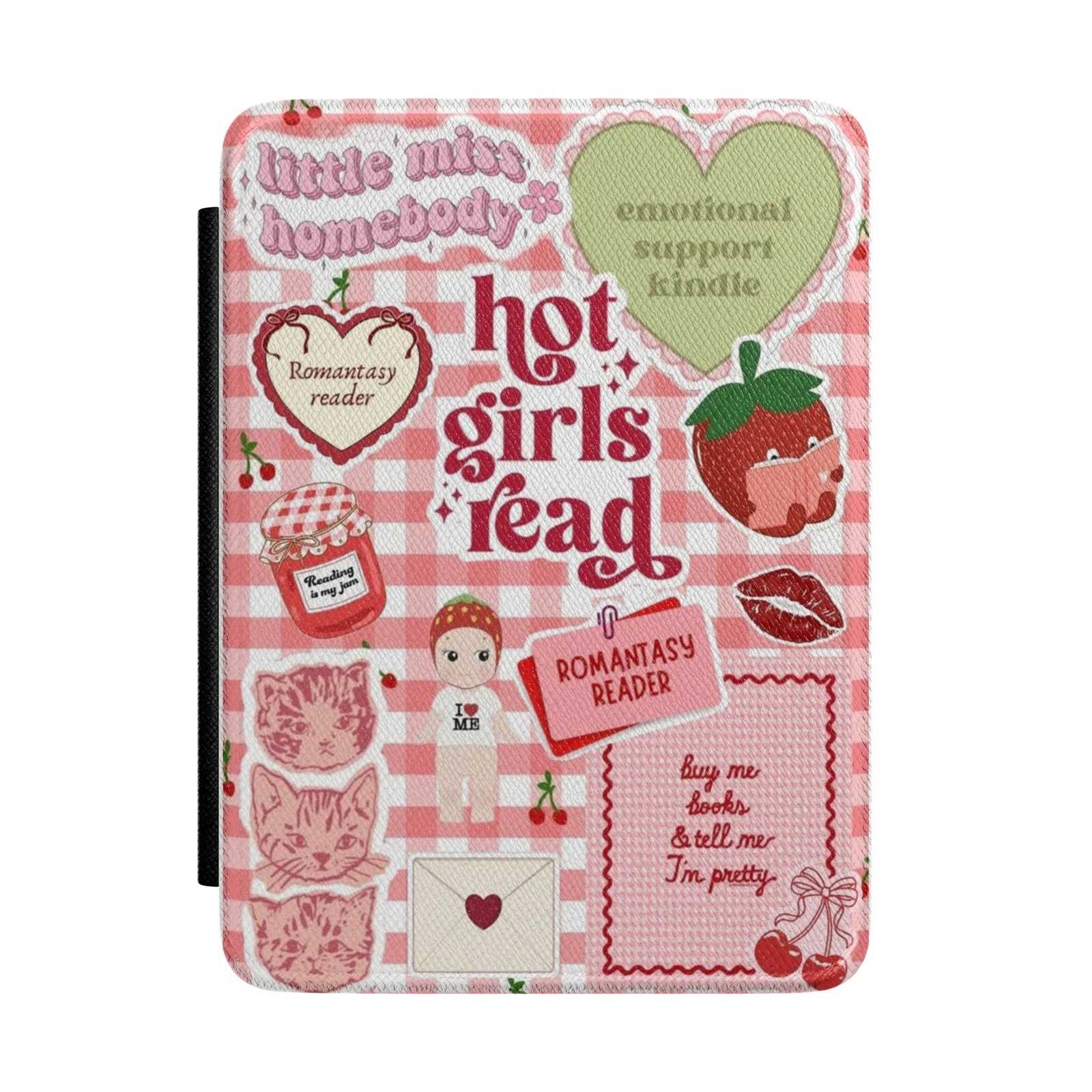Hot Girls Read Kindle Case | Romantic Reader Sticker Collage