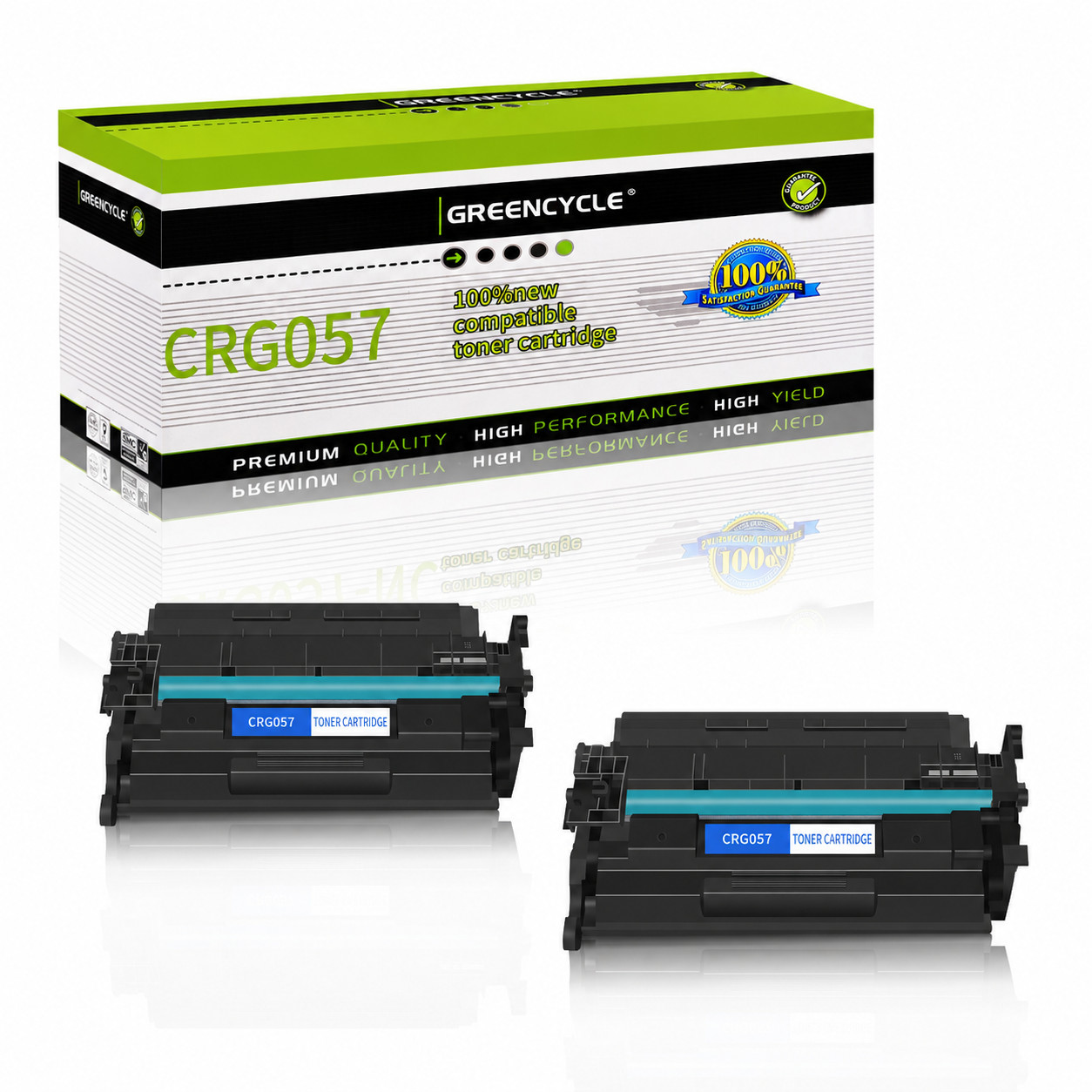 2PK Toner Cartridge for Canon CRG057 ImageCLASS MF445dw MF443dw New Chip