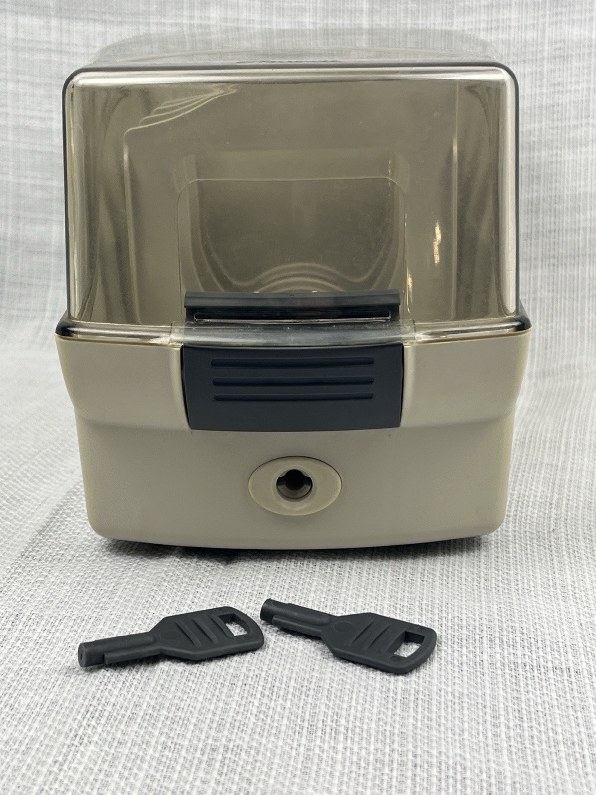 Lockable Fellowes 3.5" Floppy Disk File Storage Case Storage Holder Organizer