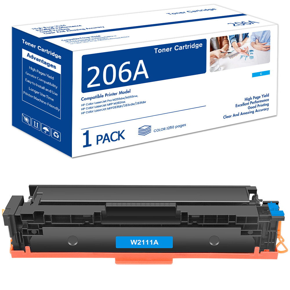 W2110A /X Toner Compatible With HP 206A /X LaserJet Pro MFP M283fdw M255 No Chip