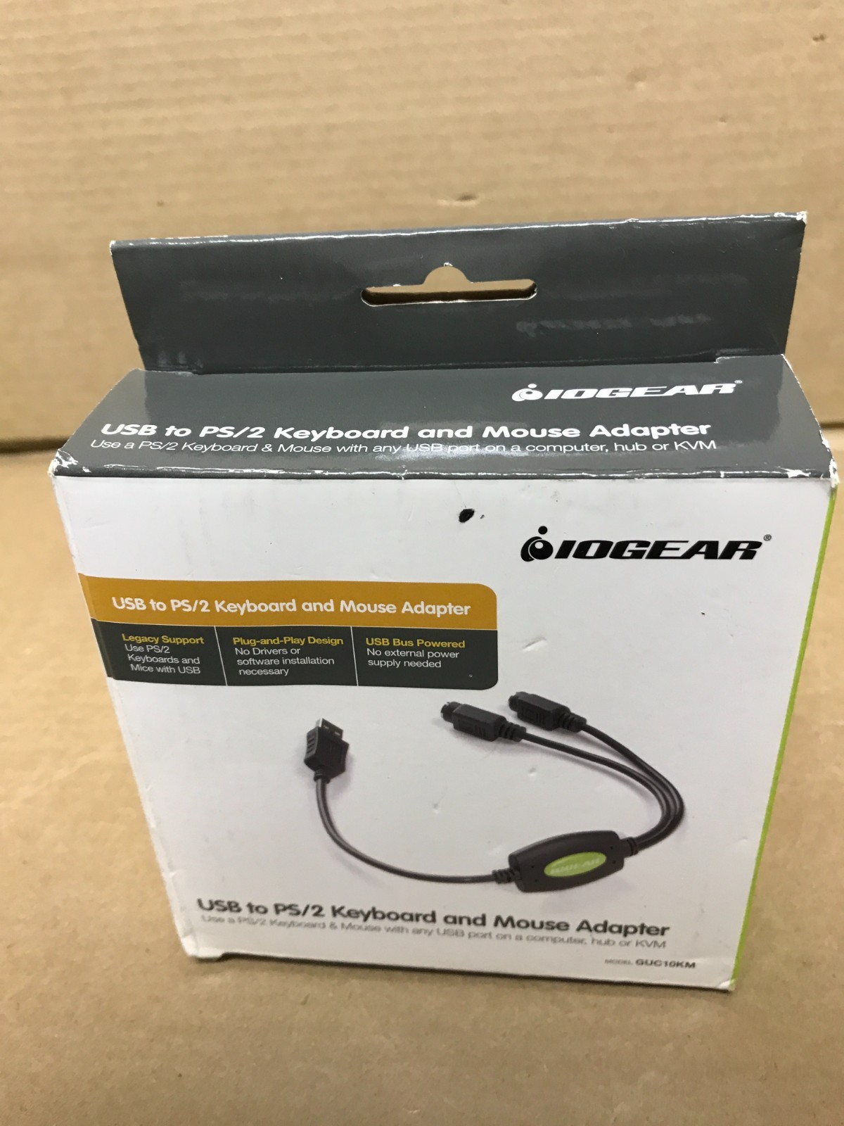 IOGEAR USB to PS/2 Keyboard & Mouse Adapter GUC10KM