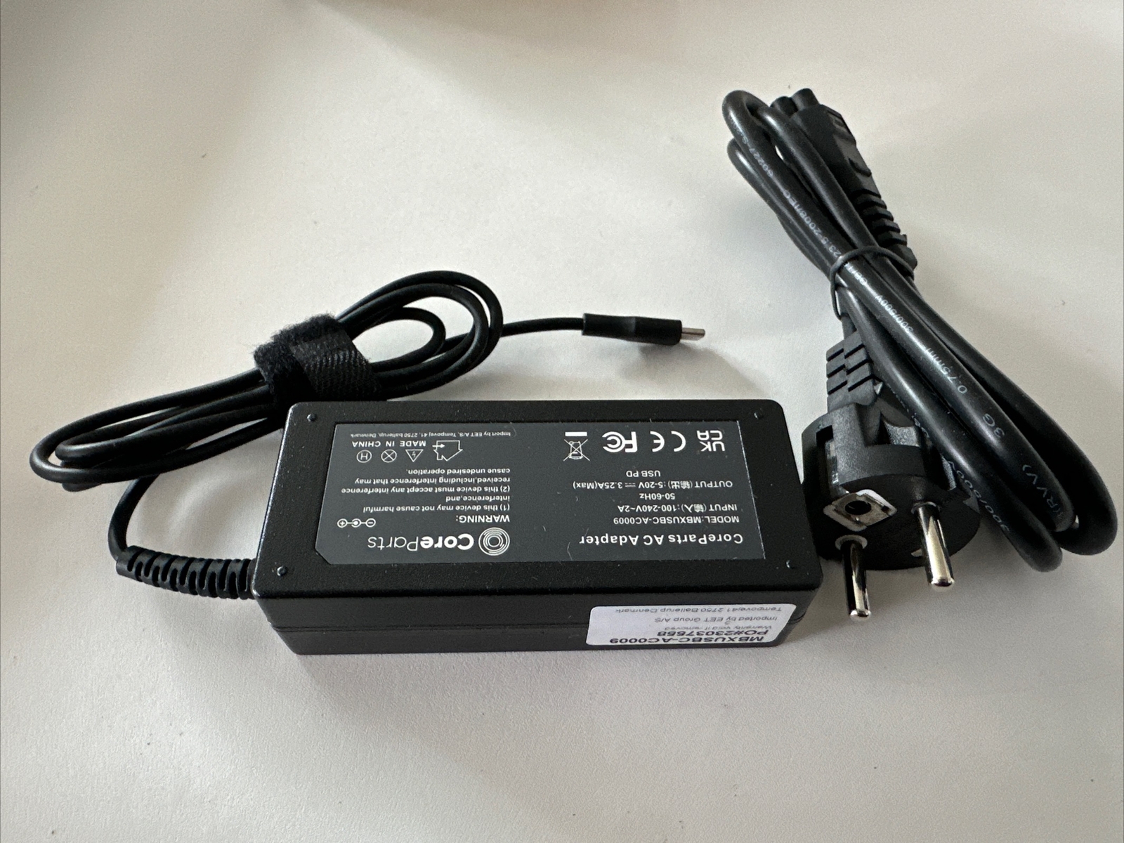 Ersatzteil: CoreParts MBXUSBC-AC0009 DELL-921CW USB-C Power Adapter PD 65W ~E~
