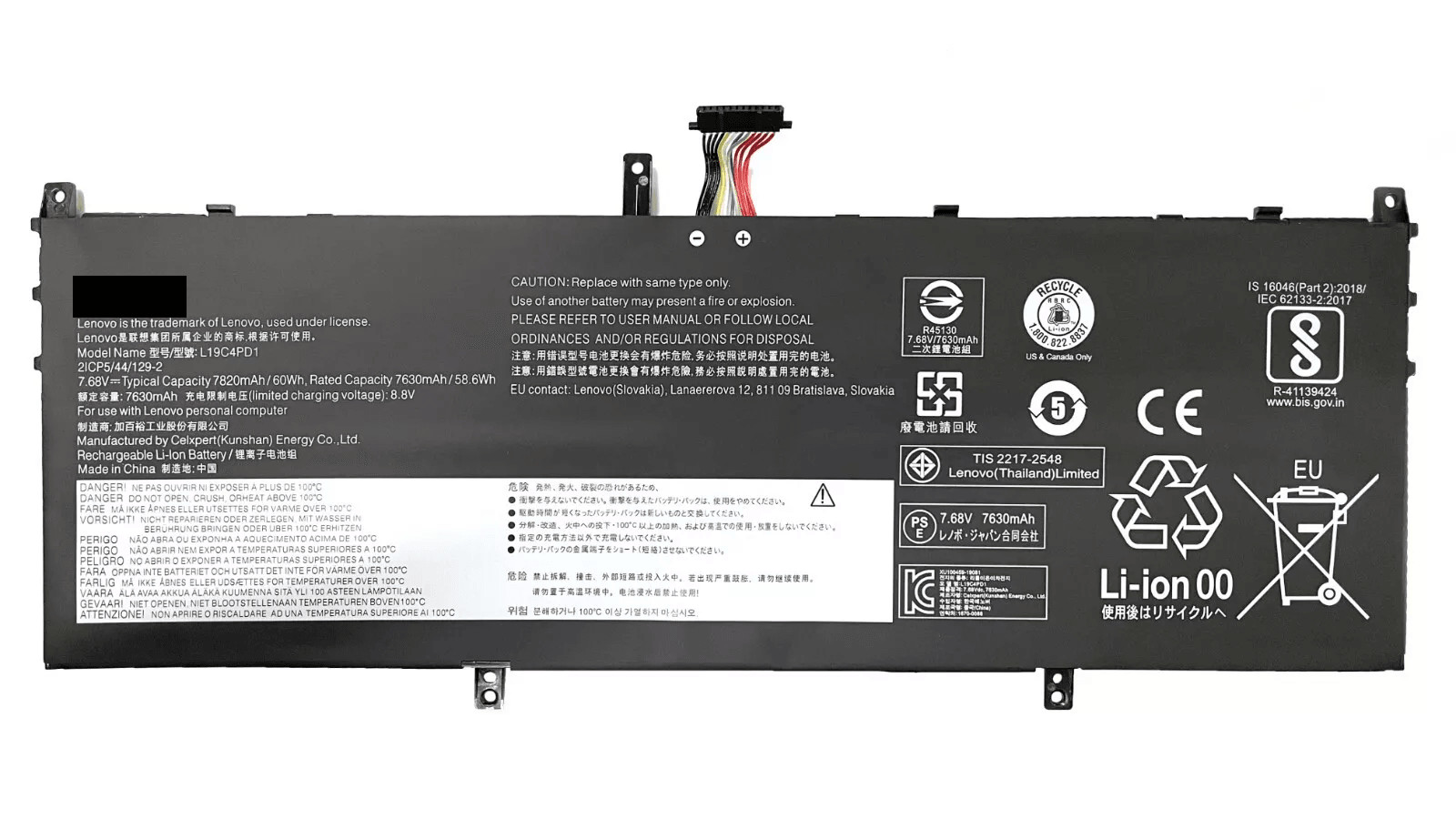 Original L19D4PD1 L19C4PD1 L19M4PD1 Battery for Lenovo Yoga C640-13IML C640 NEW