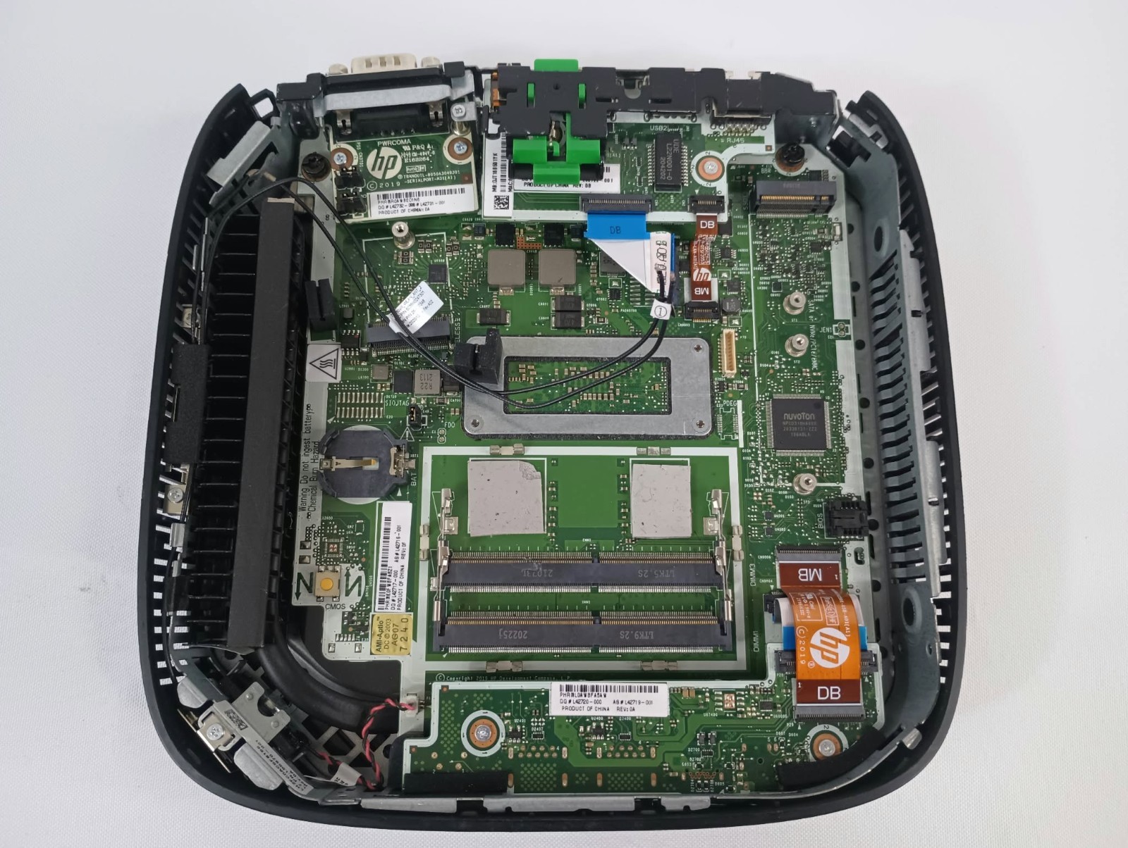 HP Thin Client T640 Replacement parts Complete Motherboard and bottom chassis