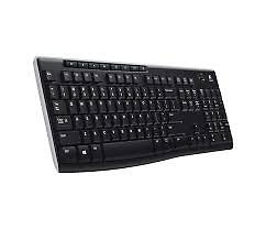 Logicool(Logitech) K270 Wireless Keyboard NO BATTERY COVER OR RECEIVER - Blac...