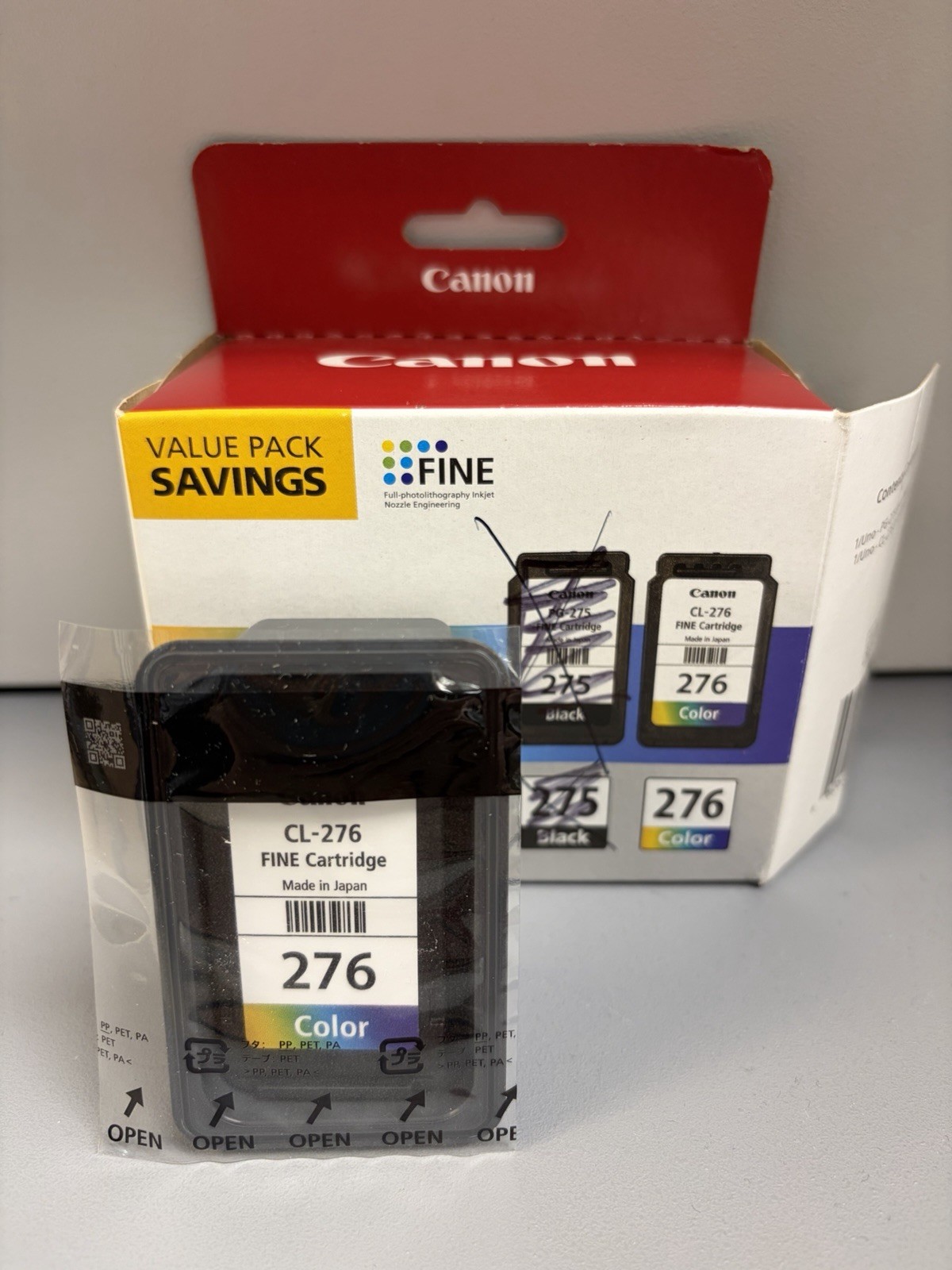 Canon CL 276 Color Fine Ink Cartridge Made In Japan Sealed cartridge