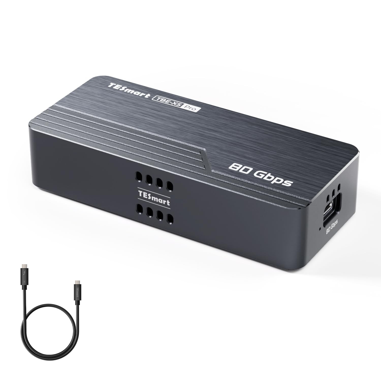 TESmart 80Gbps M.2 NVMe SSD Enclosure with JHL9480 Chip, PCIe 5.0 SSD | Compa...