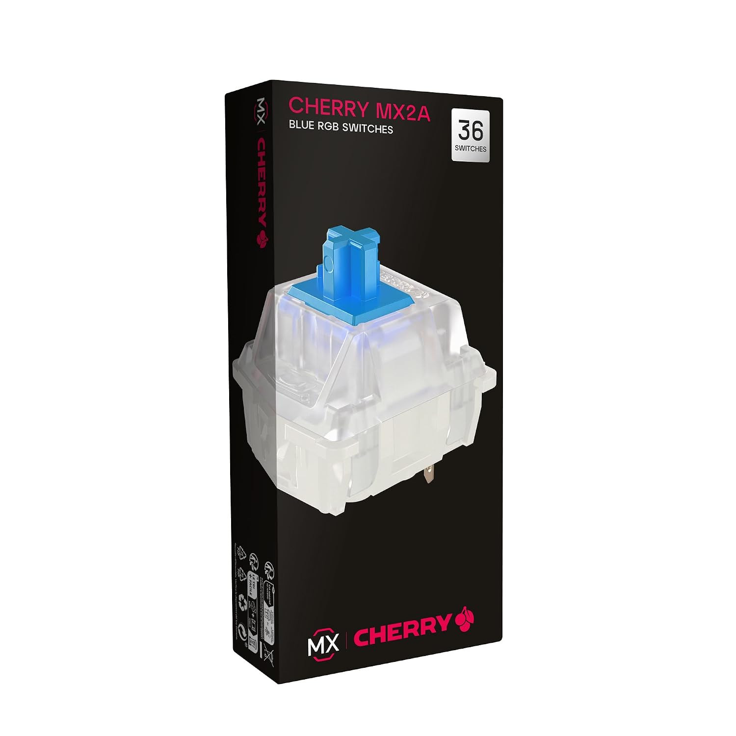 CHERRY MX2A RGB Blue Switch Kit 36 Mechanical Keyboard Clicky Tactile 5-Pin