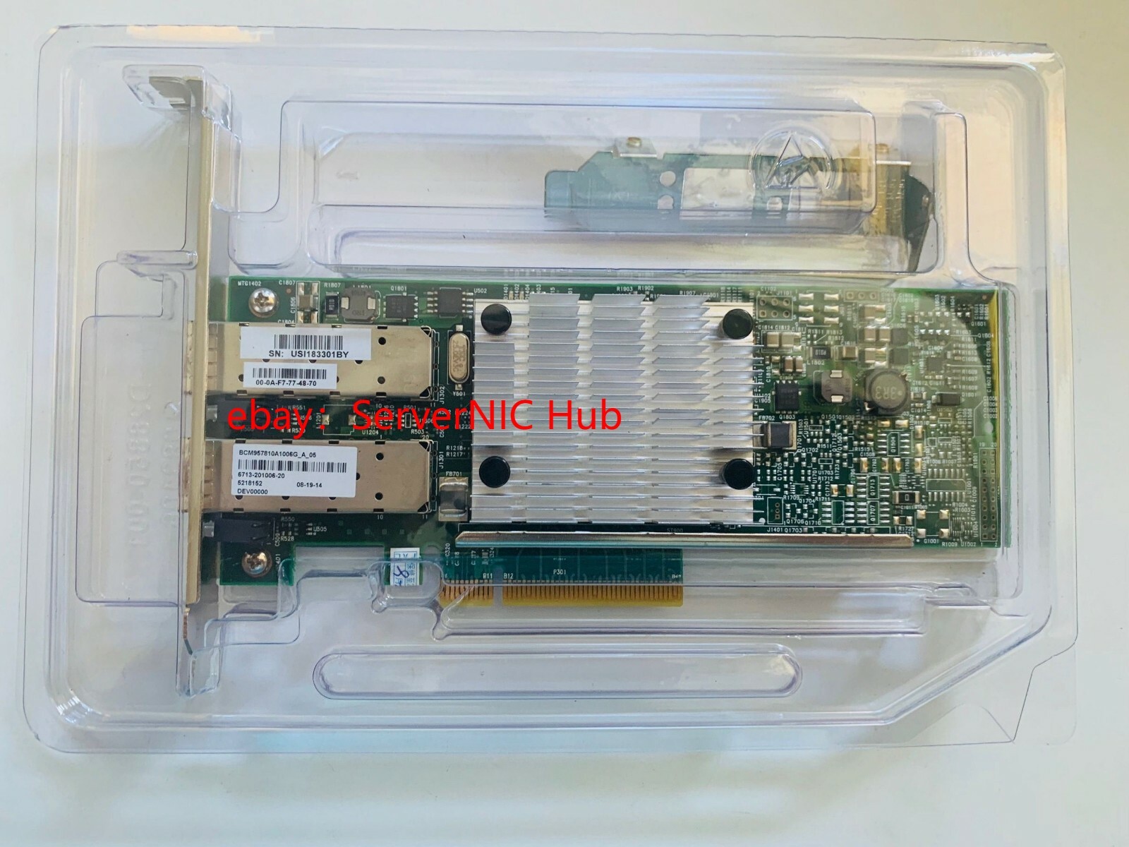 Broadcom 57810 10GB PCIe x8 Dual Port SFP Host Bus Adapter BCM957810A1006G