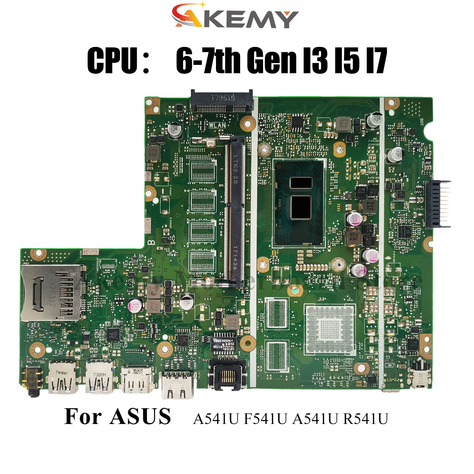 X541UAK Motherboard For ASUS X541UVK X541UA R541U X541UV F541U Mainboard