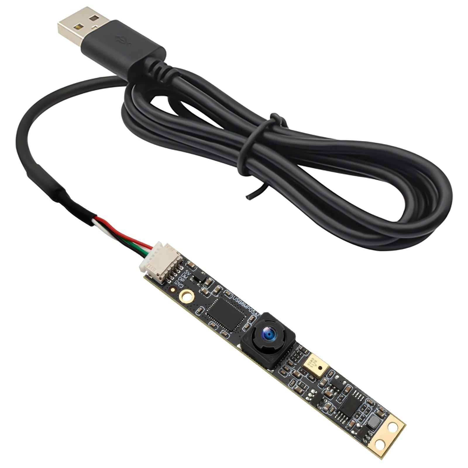 8MP USB Webcam Module with Microphone, 4K Wide Angle Camera for PC & Raspberry P