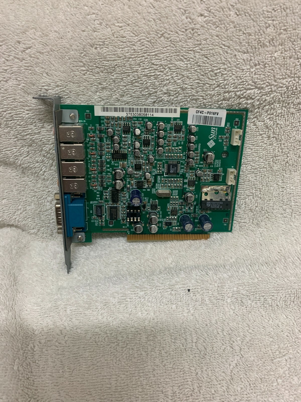 SUN MICROSYSTEMS 375-3038-02 AUDIO RISER CARD BLADE 2500