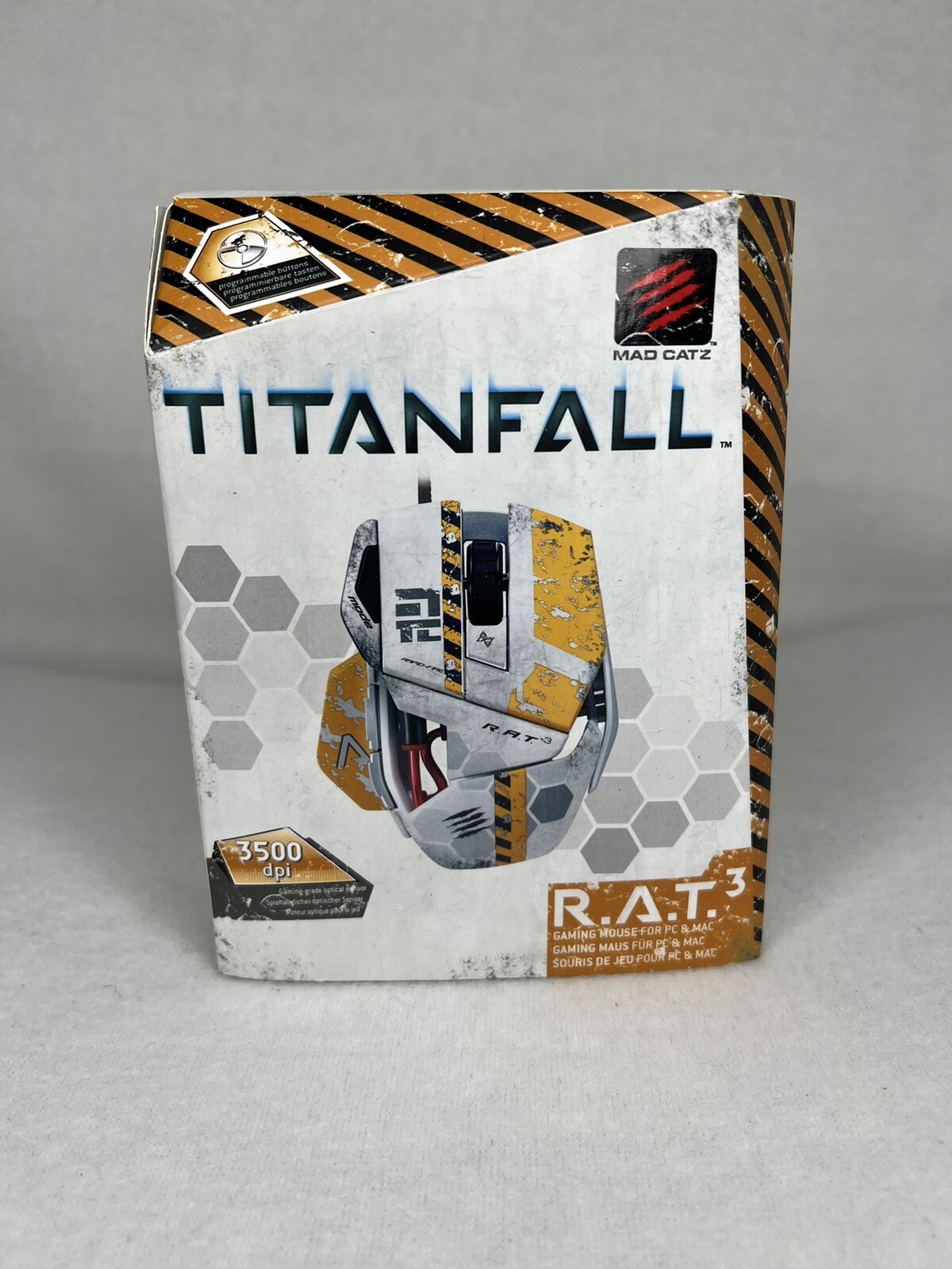Mad Catz R.A.T 3 TitanFall Collector's Edition Gaming Mouse RARE New Open Box