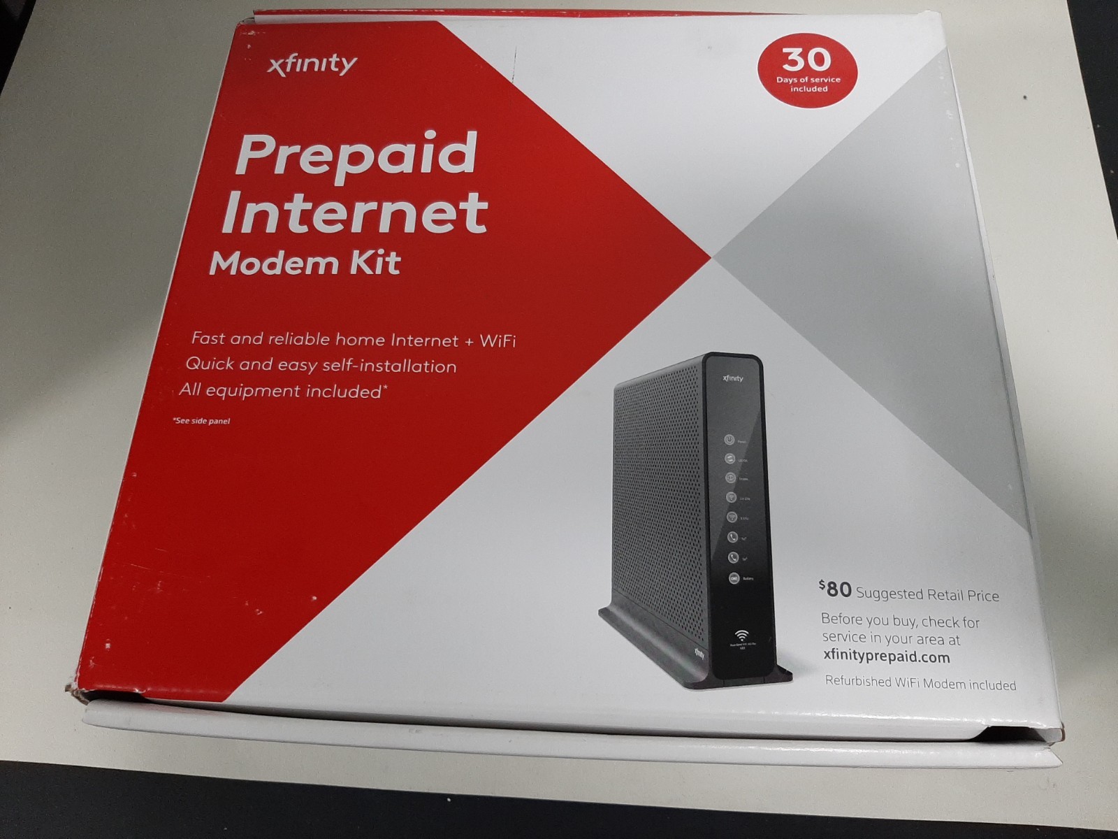 Xfinity Prepaid Modem Internet Kit TG1682P XB3 Dual Band 802.11ac