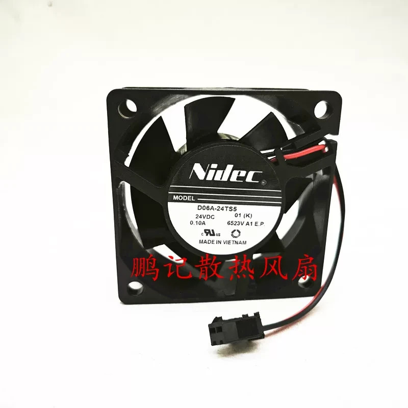 1PCS  NIDEC D06A-24TS5 01 6025 DC24V 0.10A Inverter Cooling Fan