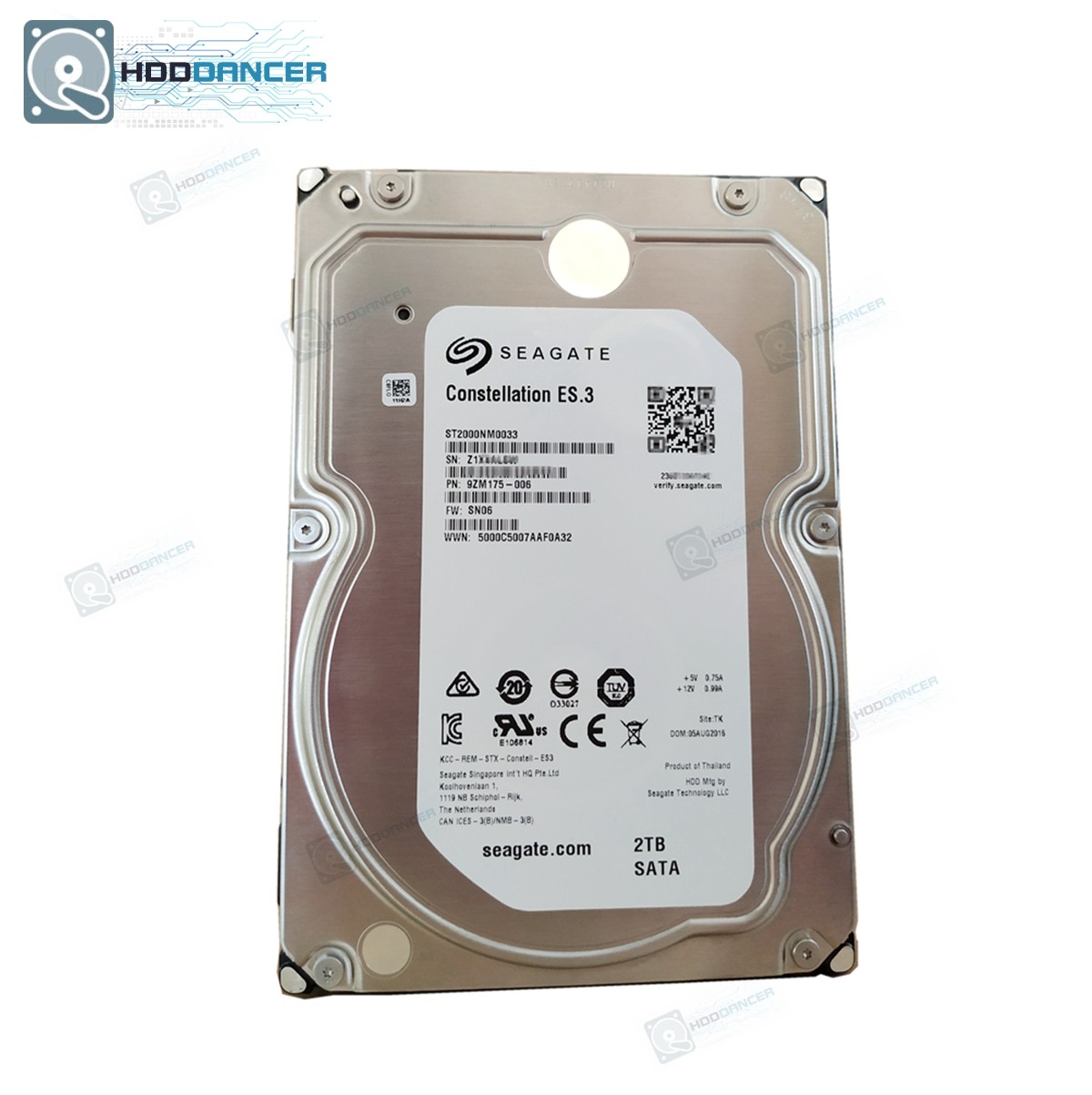 5X Seagate ST2000NM0033 Constellation ES.3 2TB 3.5" SATA 7200RPM 6Gbs Hard Drive