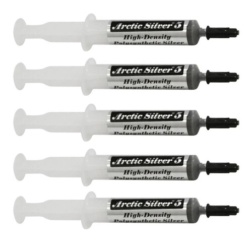 Arctic Silver 5 Thermal Compound Large Size -12 Gram Tube - (5 Pack) AS5-12G