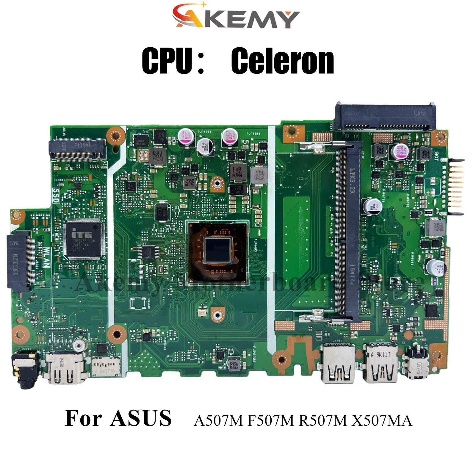 X507MA Laptop Motherboard For ASUS F507M A507M R507M X507M Mainboard W/ CPU